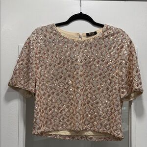 Miss Me Pink Sequin Blouse